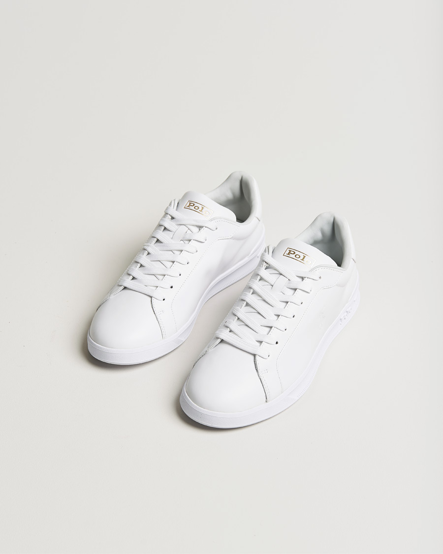 Homme |  | Polo Ralph Lauren | Heritage Court Premium Sneaker White