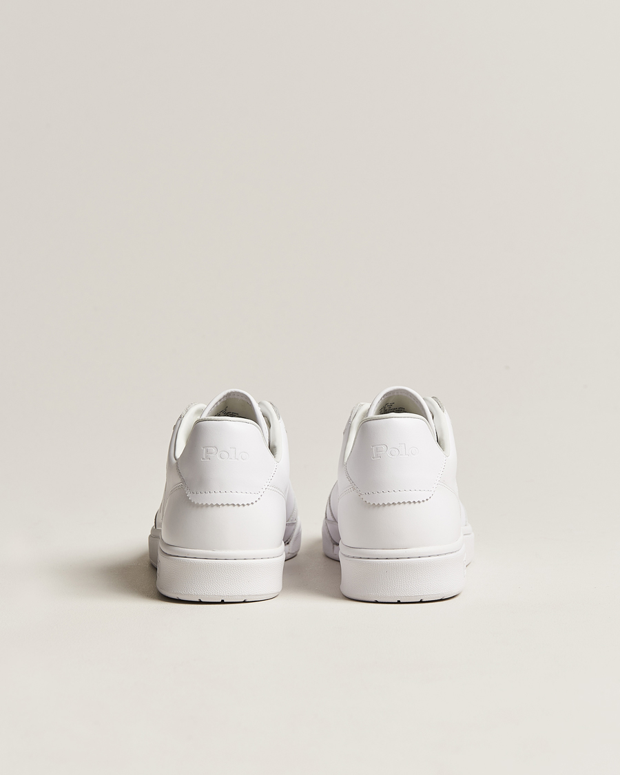Homme | Polo Ralph Lauren Court Luxury Leather Sneaker White | Polo Ralph Lauren | Court Luxury Leather Sneaker White