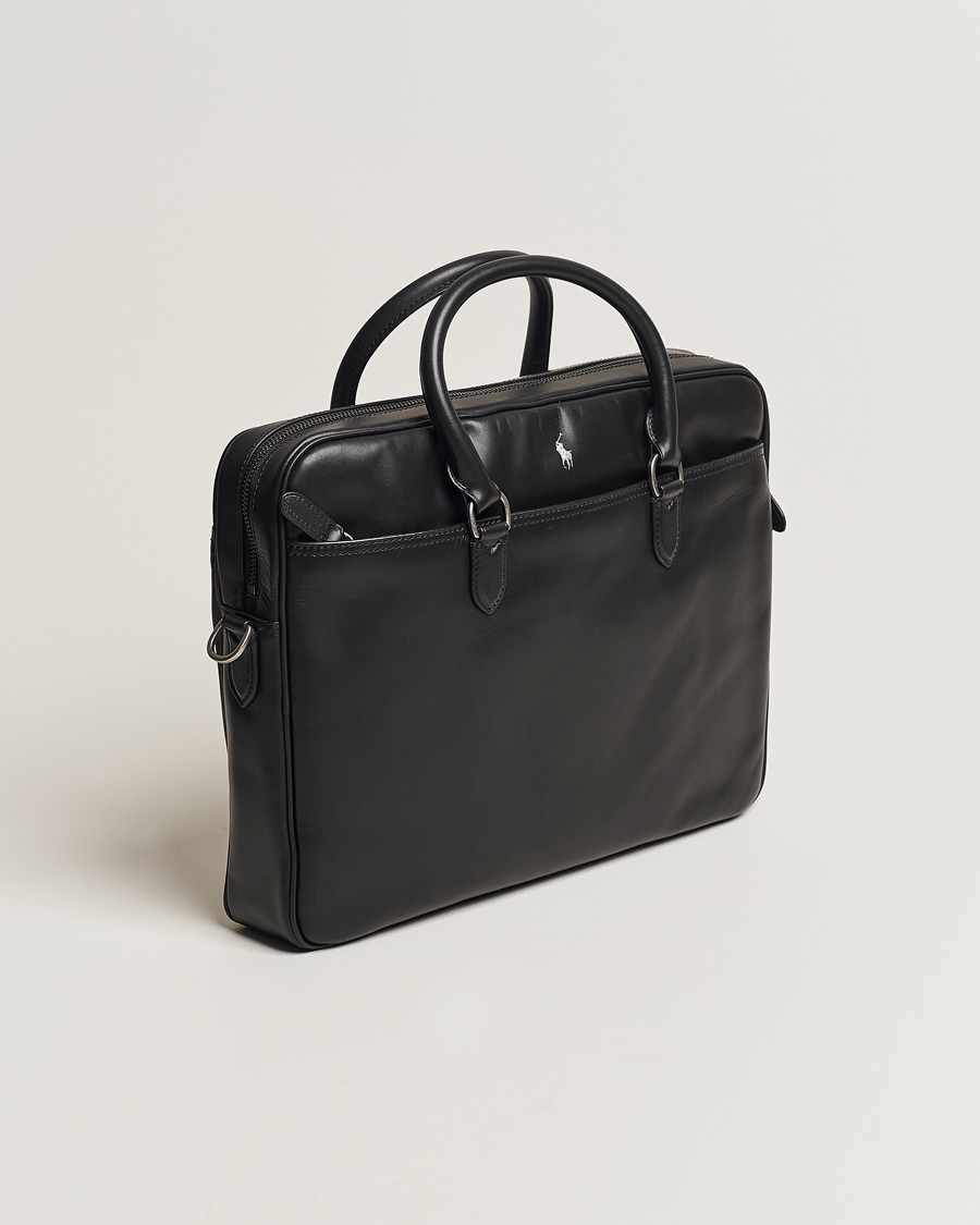 Homme | Polo Ralph Lauren Leather Briefcase Black | Polo Ralph Lauren | Leather Briefcase Black