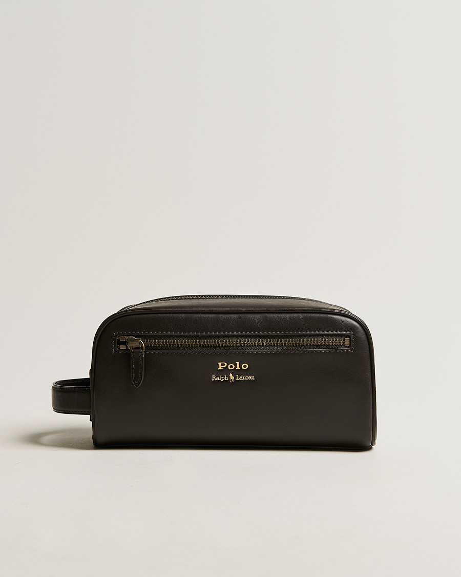 Homme | Polo Ralph Lauren Leather Washbag Brown | Polo Ralph Lauren | Leather Washbag Brown