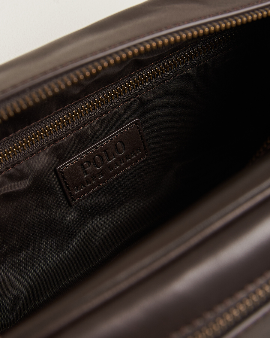 Homme | Polo Ralph Lauren Leather Washbag Brown | Polo Ralph Lauren | Leather Washbag Brown