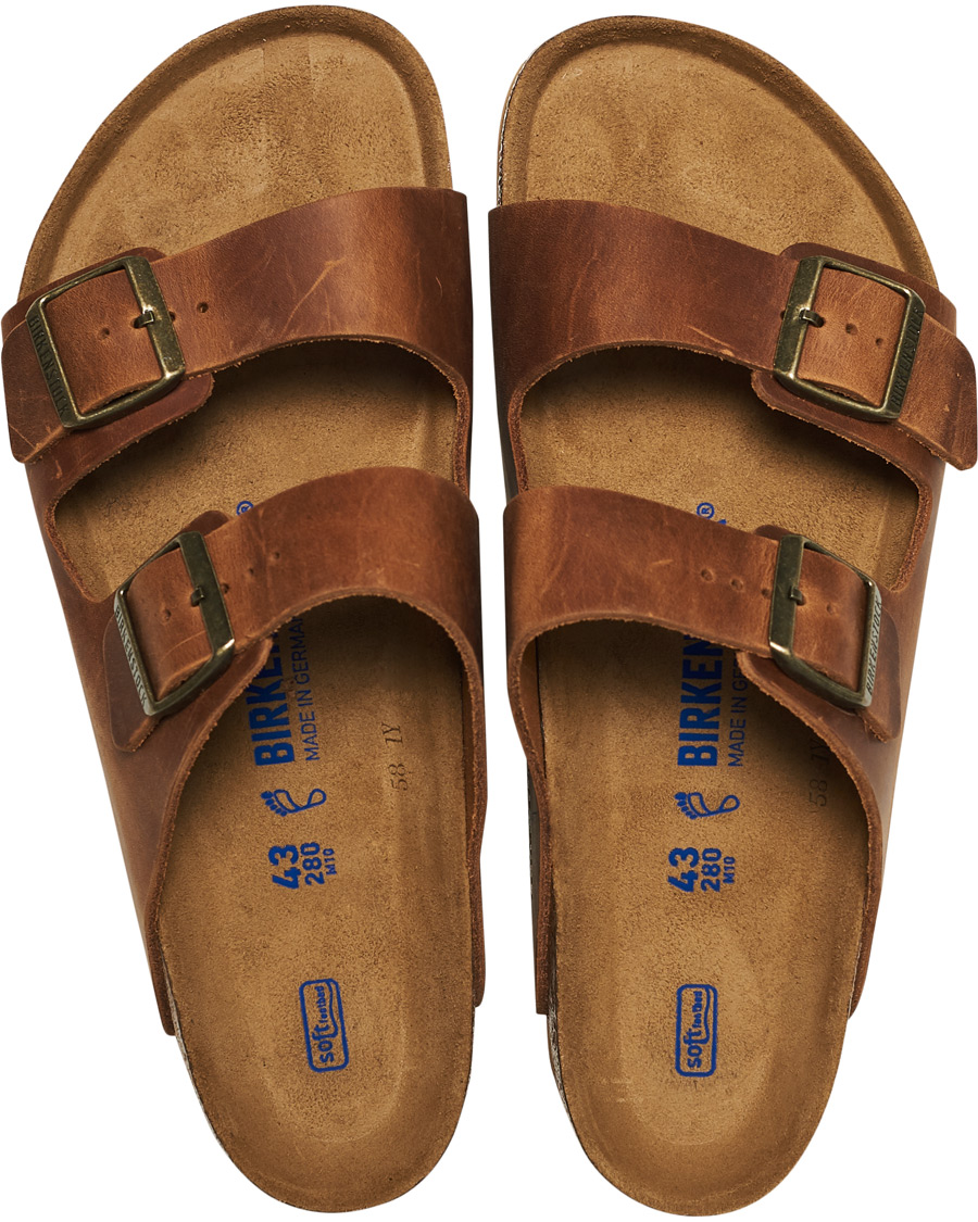 Homme | BIRKENSTOCK Arizona Soft Footbed Cognac Oiled Leather | BIRKENSTOCK | Arizona Soft Footbed Cognac Oiled Leather