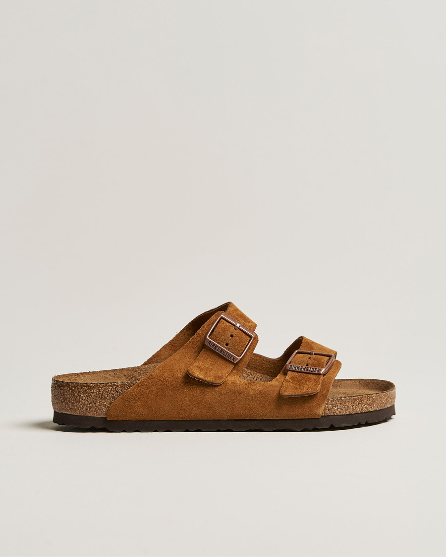 Homme | Sandales Et Mules | BIRKENSTOCK | Arizona Soft Footbed Mink Suede