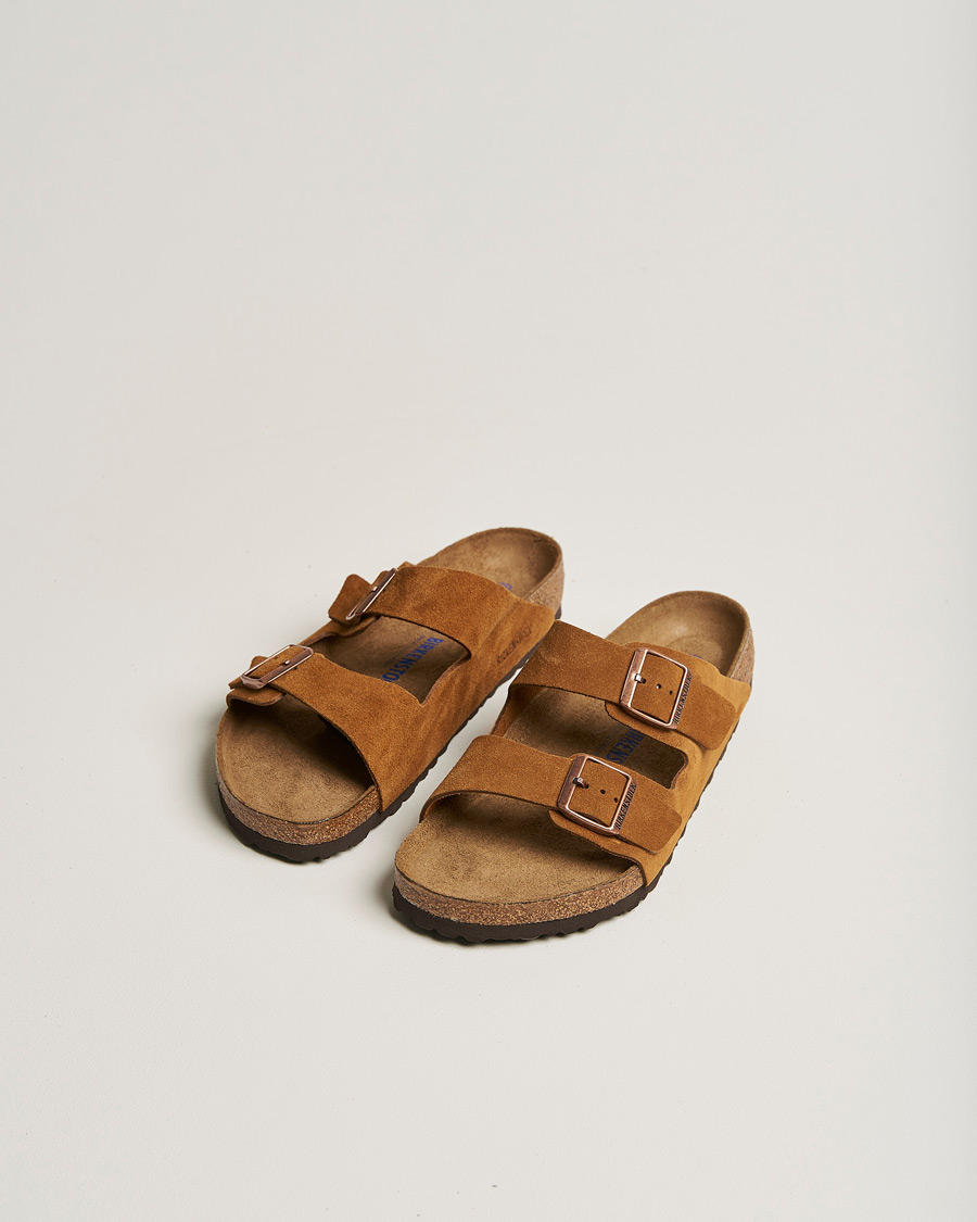 Homme | Sandales Et Mules | BIRKENSTOCK | Arizona Soft Footbed Mink Suede
