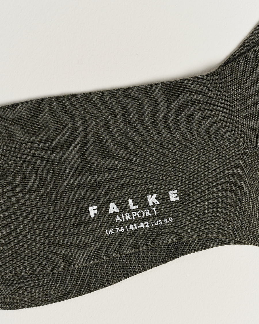 Homme | Chaussettes | Falke | Airport Socks Green Melange