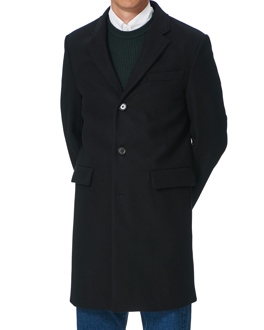 Homme | Manteaux Et Vestes | Filippa K | Rhine Recycled Melton Wool Coat Black