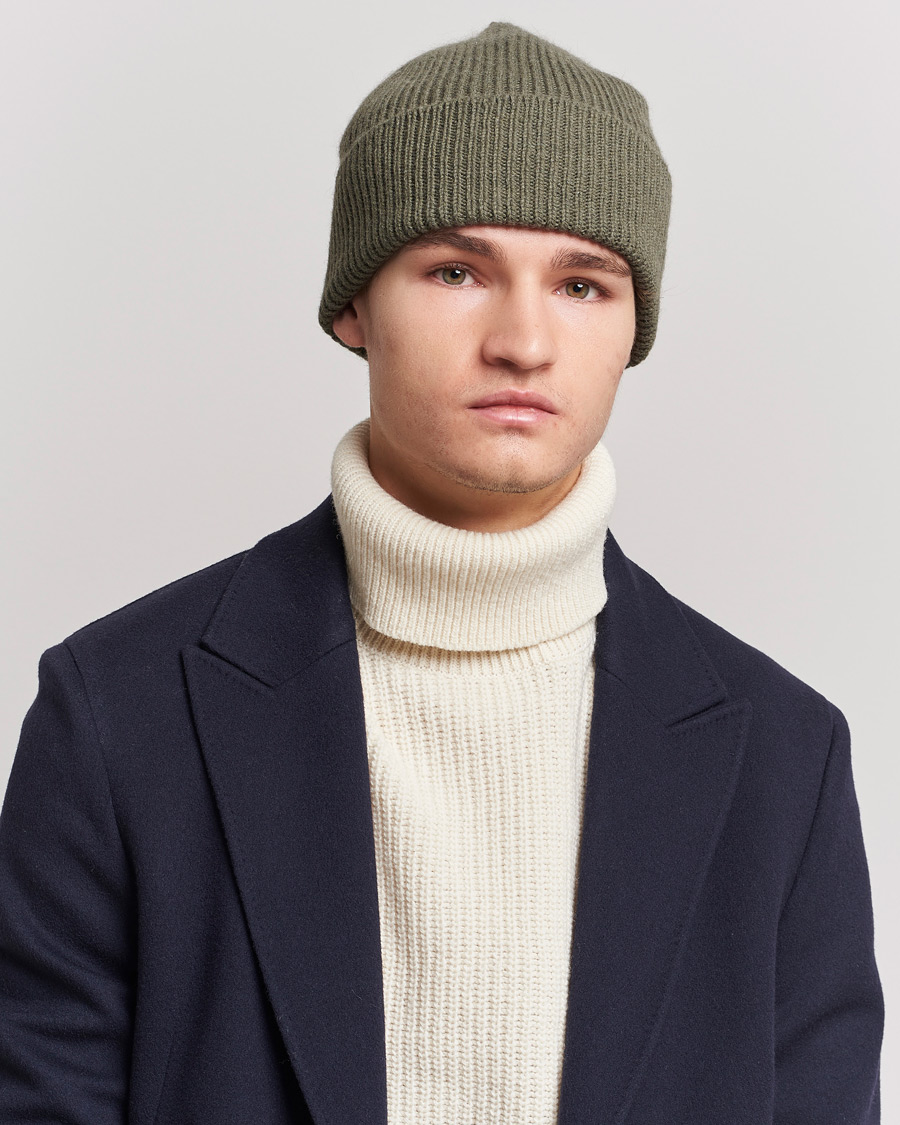 Homme | Bonnets | Le Bonnet | Lambswool/Caregora Beanie Croco