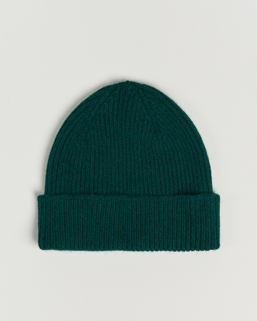 Homme | Bonnets | Le Bonnet | Lambswool/Caregora Beanie Moss