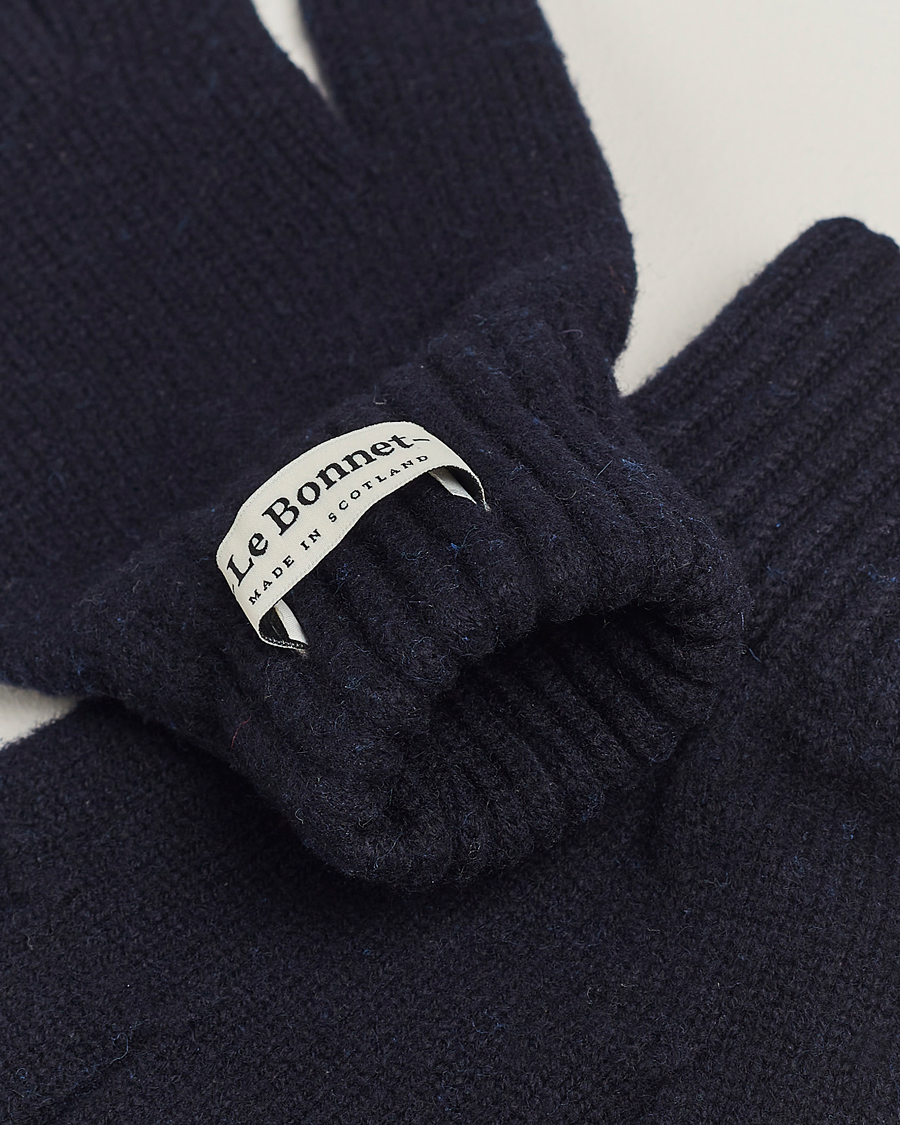 Homme | Sections | Le Bonnet | Merino Wool Gloves Midnight