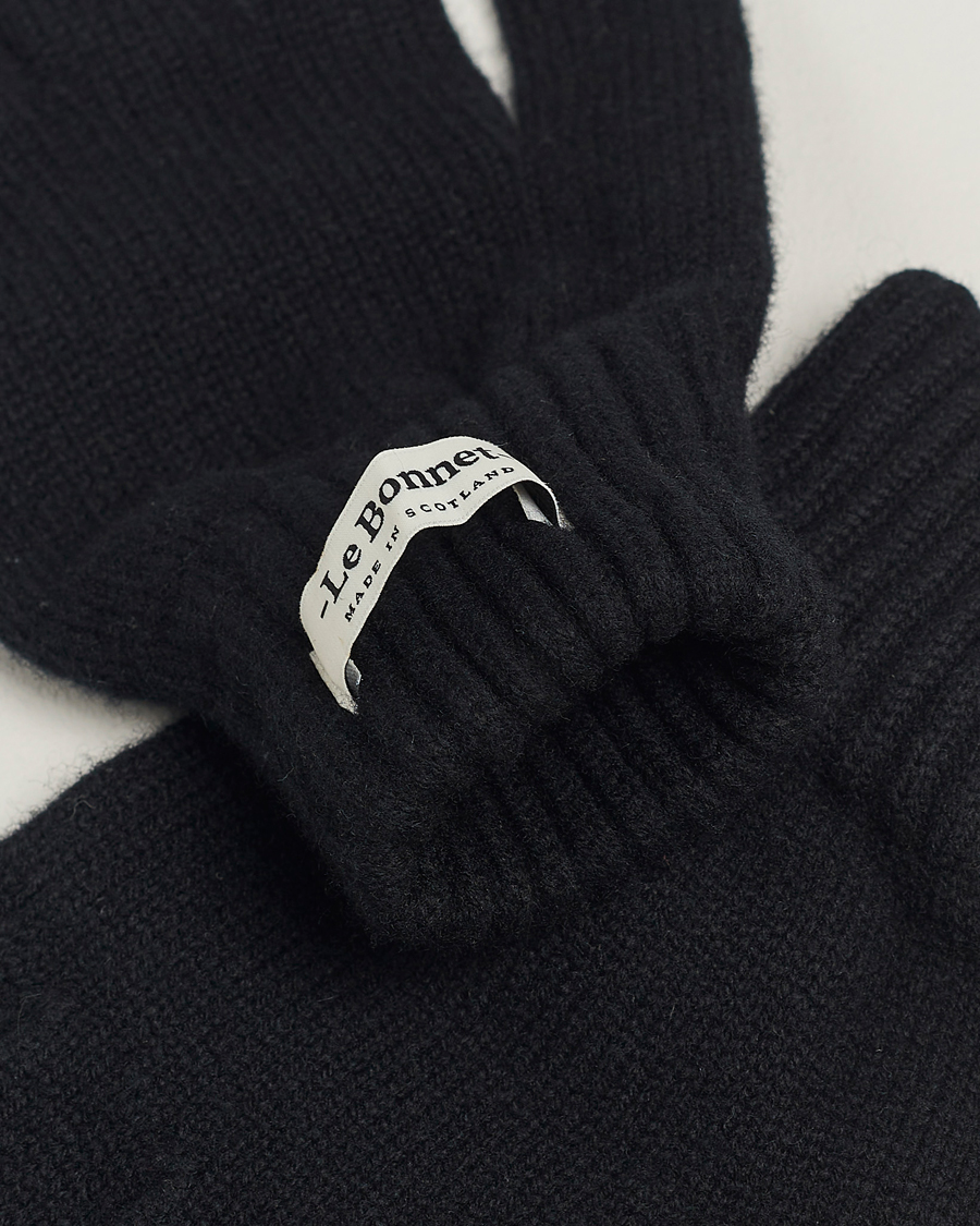 Homme | Le Bonnet | Le Bonnet | Merino Wool Gloves Onyx