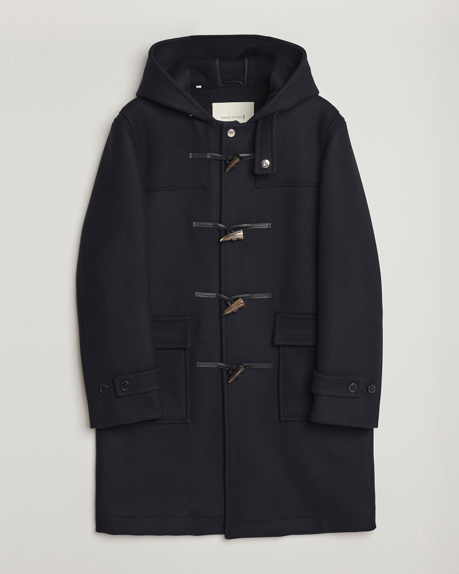 Homme | Manteaux Et Vestes | Mackintosh | Weir Wool Hooded Duffle Navy