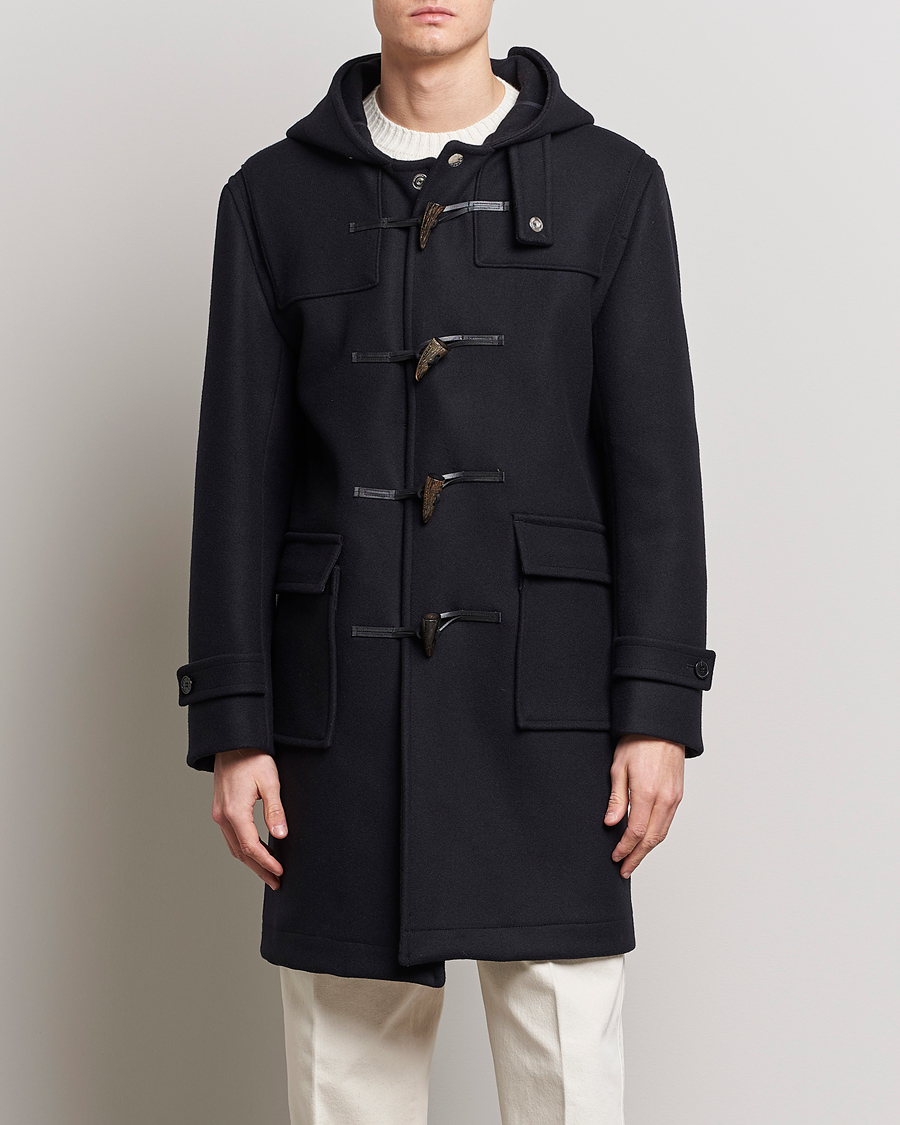 Homme | Manteaux Et Vestes | Mackintosh | Weir Wool Hooded Duffle Navy