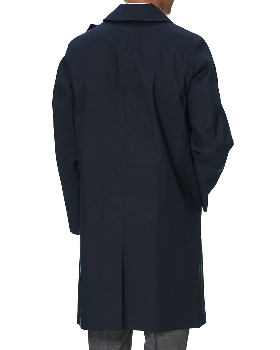 Homme | Manteaux Et Vestes | Mackintosh | Oxford Bonded Cotton Coat Navy