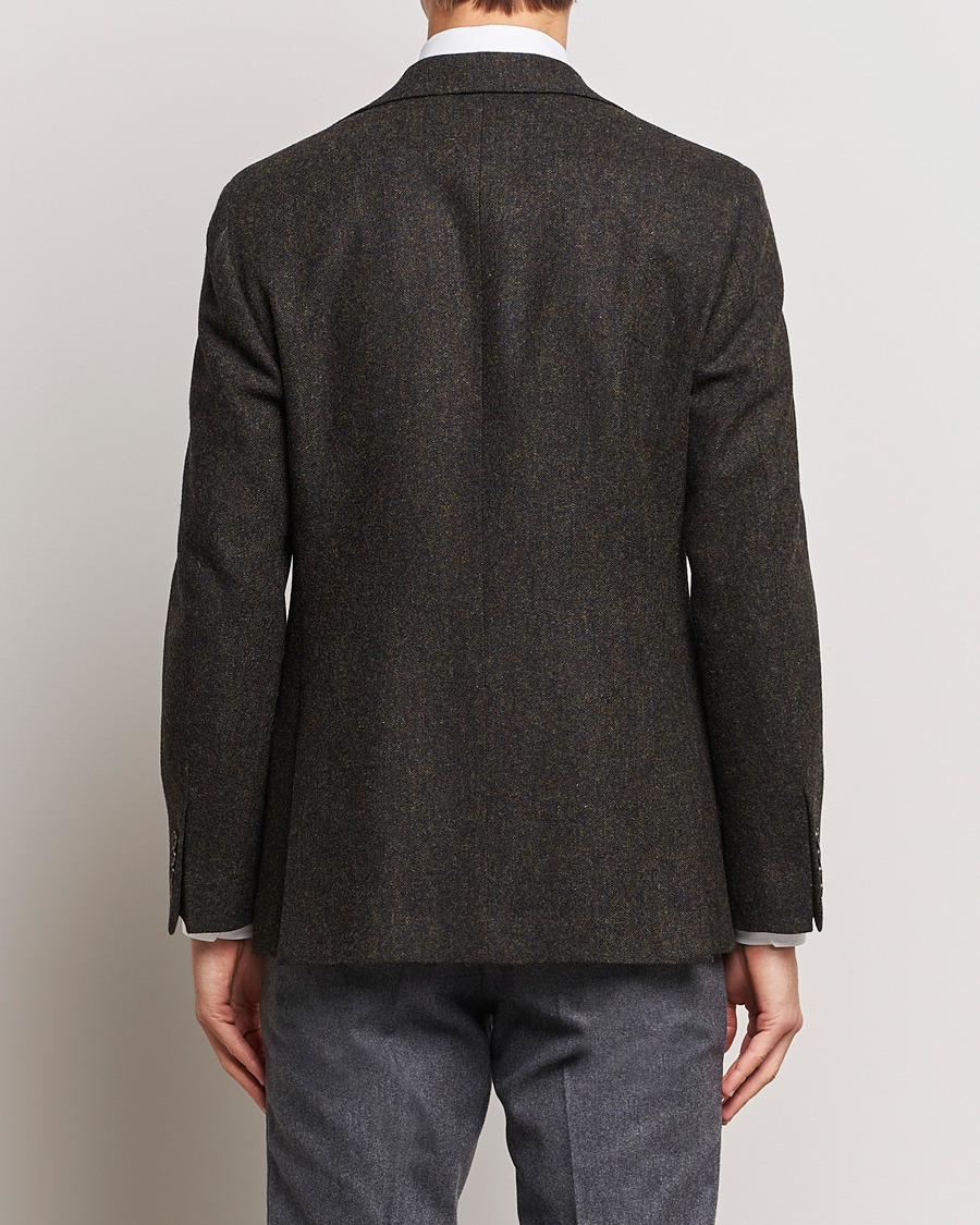 Homme | Blazers | Walker Slater | Edward Wool Donegal Blazer Dark Brown