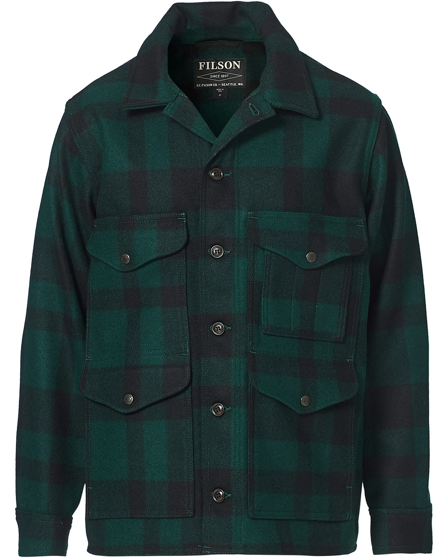 Homme | Manteaux Et Vestes | Filson | Mackinaw Cruiser Shirt Jacket Green/Black