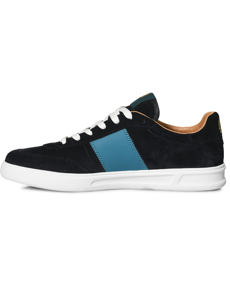 Homme | Fred Perry Suede Panel Sneakers Navy | Fred Perry | Suede Panel Sneakers Navy