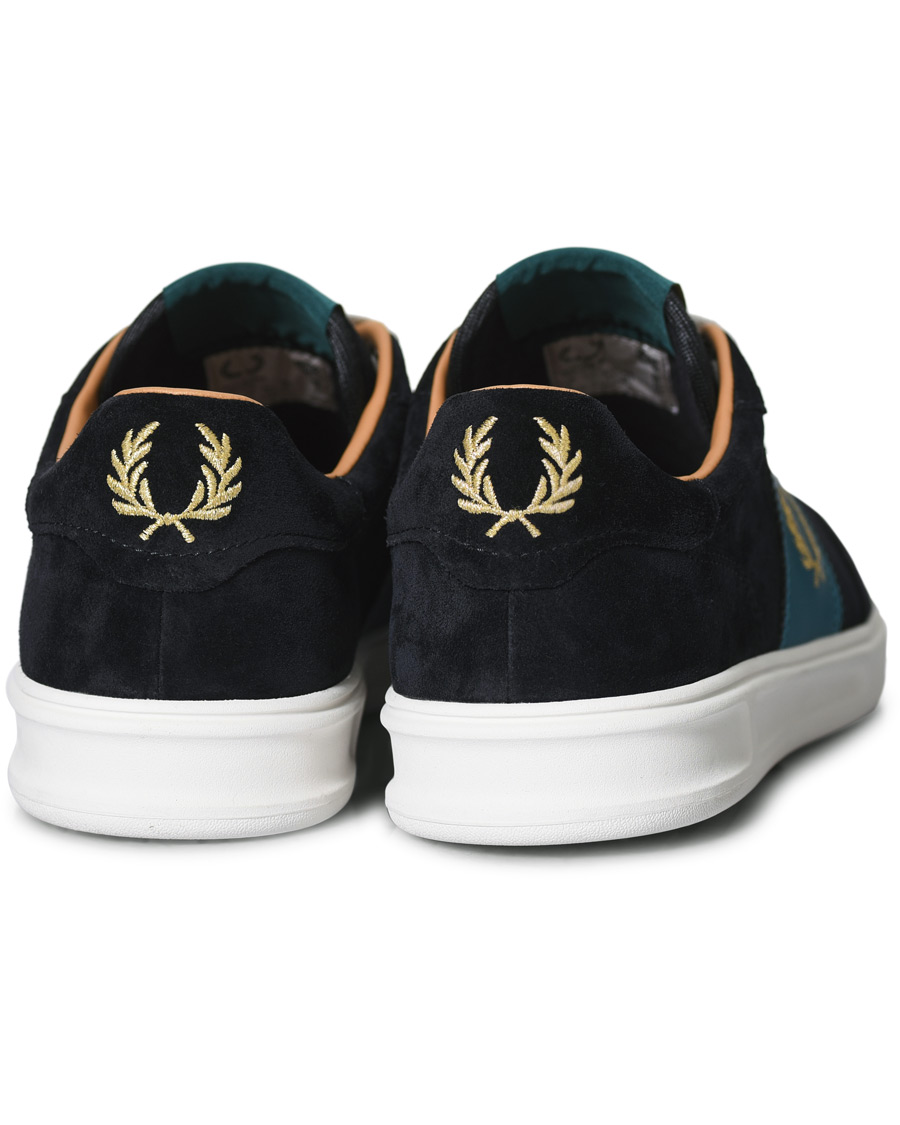Homme | Fred Perry Suede Panel Sneakers Navy | Fred Perry | Suede Panel Sneakers Navy