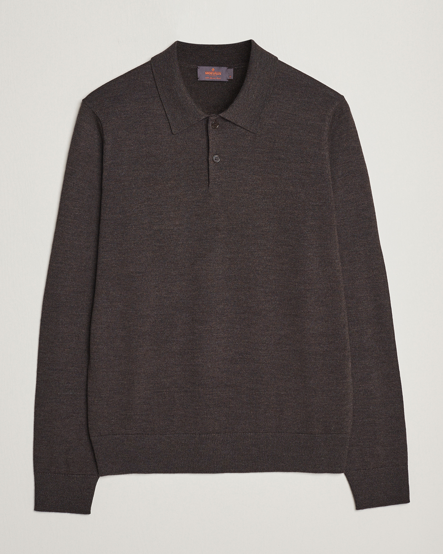 Homme | Pulls Et Tricots | Morris | Merino Polo Knit Brown