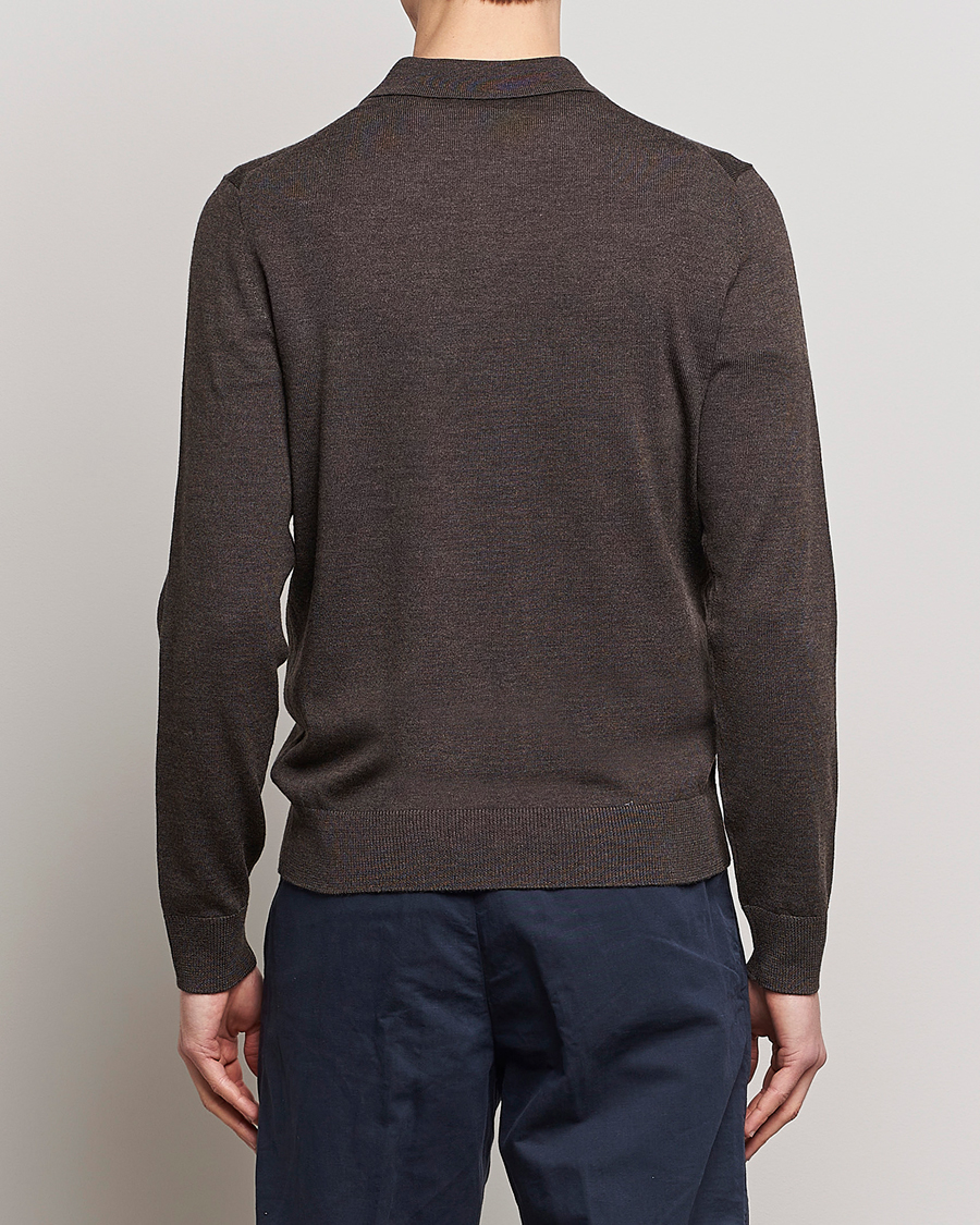 Homme | Pulls Et Tricots | Morris | Merino Polo Knit Brown