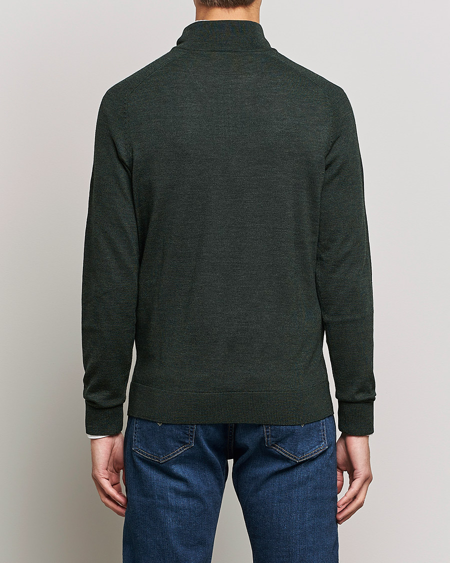 Homme | Pulls Et Tricots | Morris | John Merino Half Zip Olive