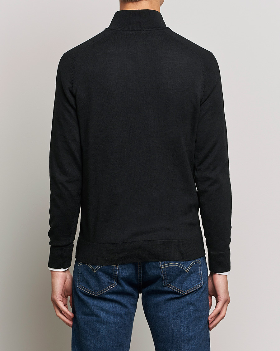 Homme | Pulls Et Tricots | Morris | John Merino Half Zip Black