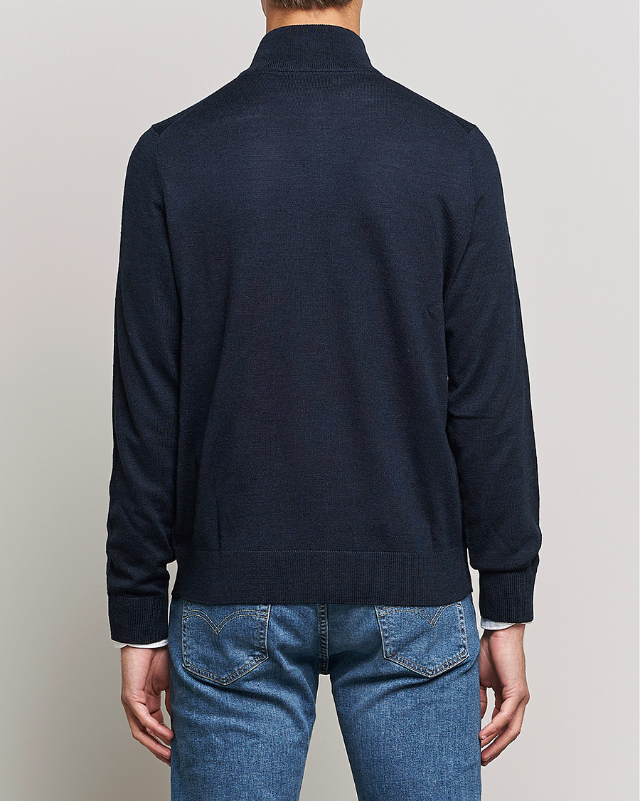 Homme | Pulls Et Tricots | Morris | Merino Zip Cardigan Navy