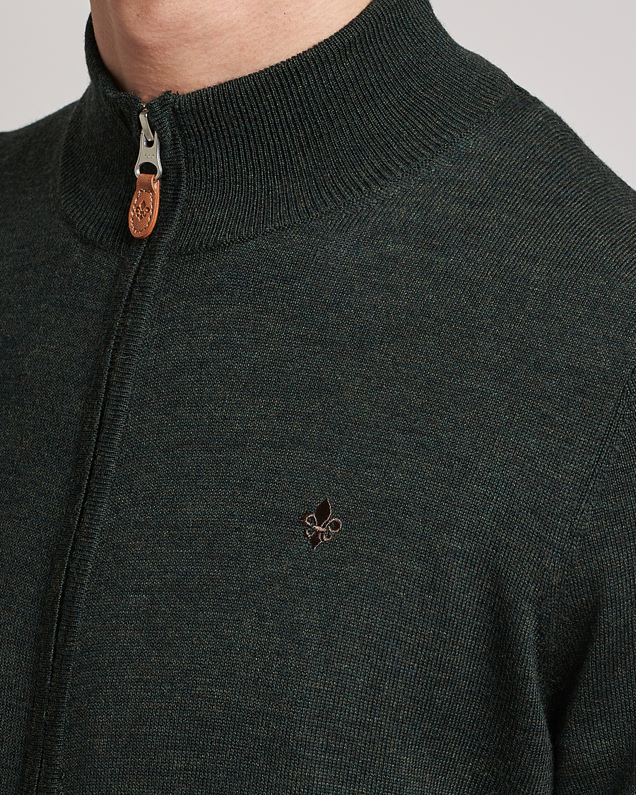 Homme | Pulls Et Tricots | Morris | Merino Full Zip Cardigan Olive