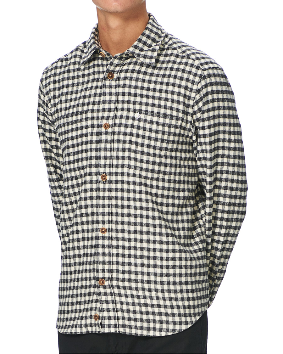 Homme | Chemises | Morris | Winfell Check Overshirt Black/White