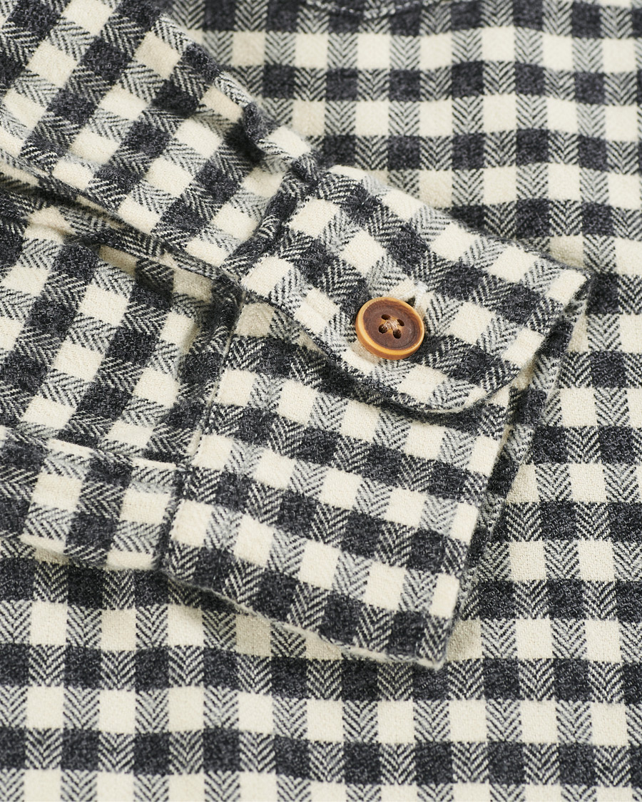 Homme | Chemises | Morris | Winfell Check Overshirt Black/White