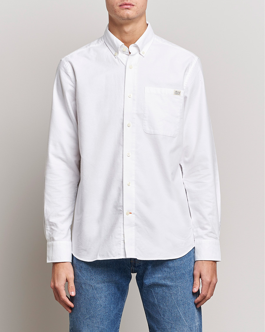 Homme | Chemises | Morris | Original Brushed Oxford Shirt White