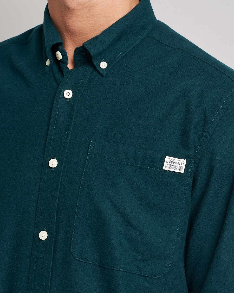 Homme | Chemises | Morris | Original Brushed Oxford Shirt Green