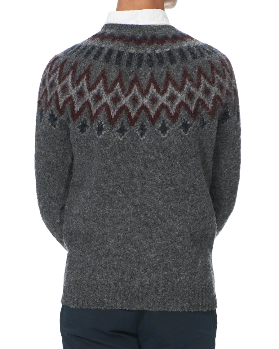 Homme | Pulls Et Tricots | Howlin' | Brushed Wool Fair Isle Crew Sweater Oxford