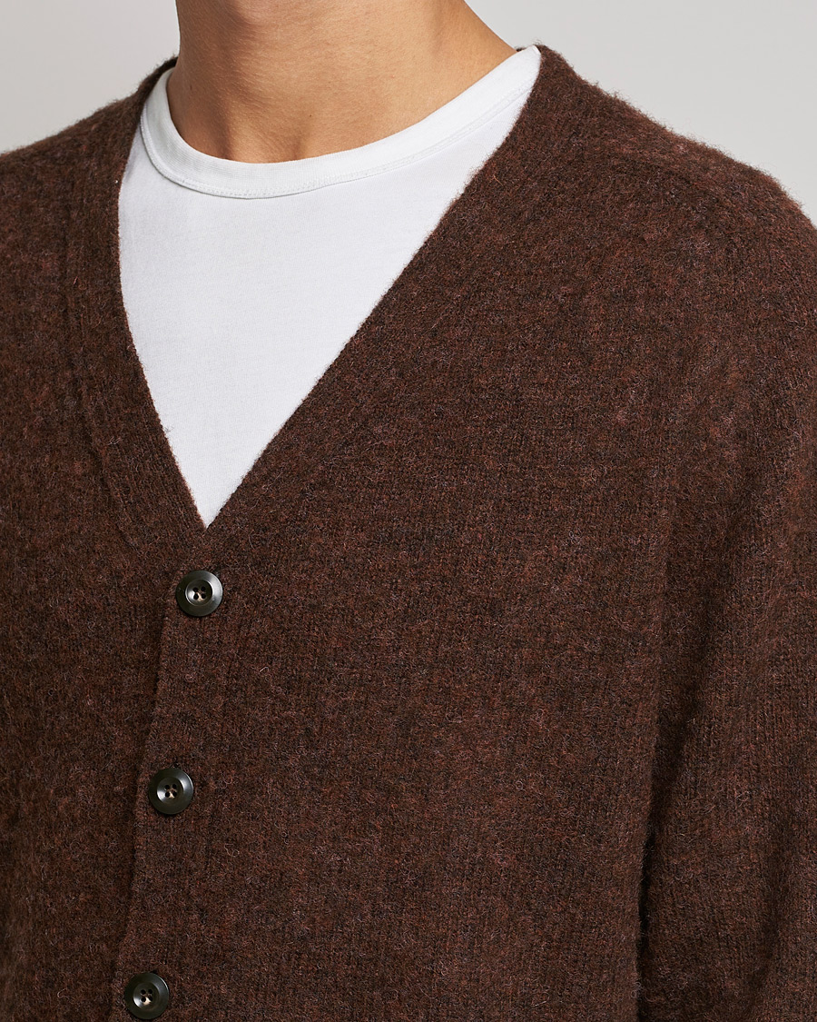 Homme | Pulls Et Tricots | Howlin' | Brushed Wool Cardigan Brownish
