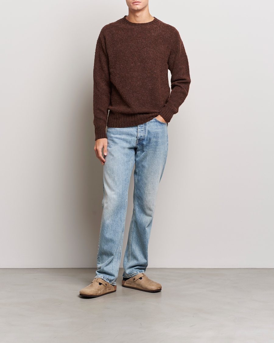 Homme | Pulls Et Tricots | Howlin' | Brushed Wool Sweater Brownish