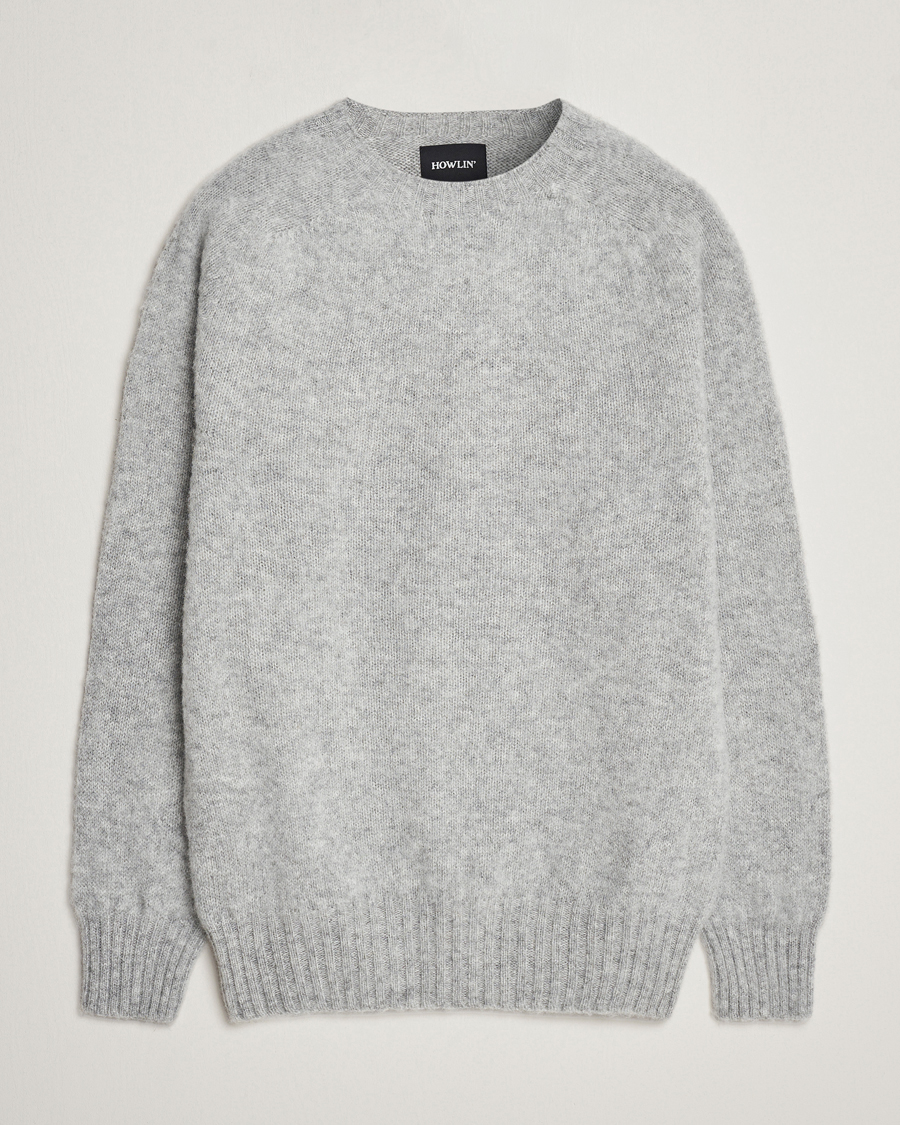 Homme | Pulls Et Tricots | Howlin' | Brushed Wool Sweater Silver