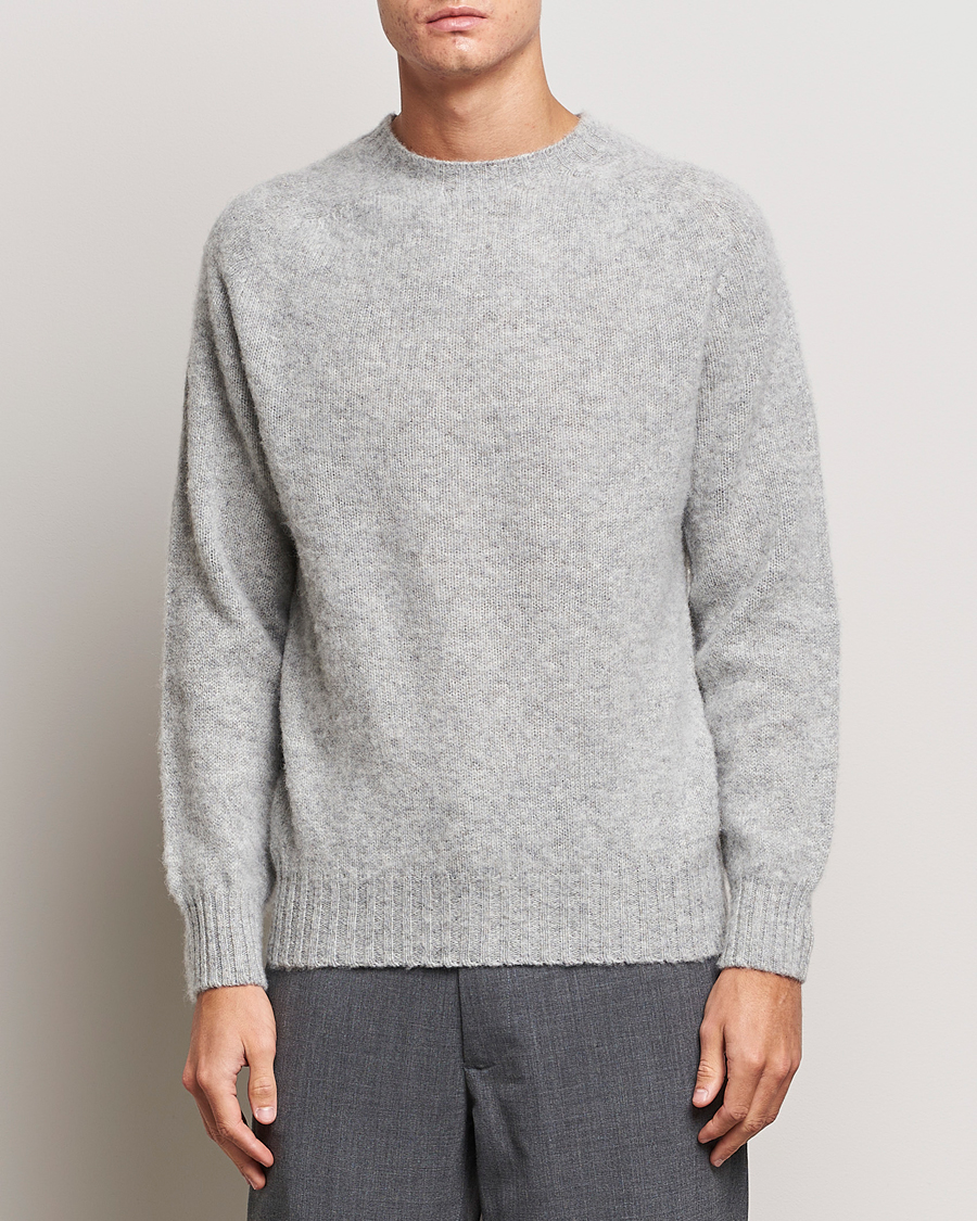 Homme | Pulls Et Tricots | Howlin' | Brushed Wool Sweater Silver