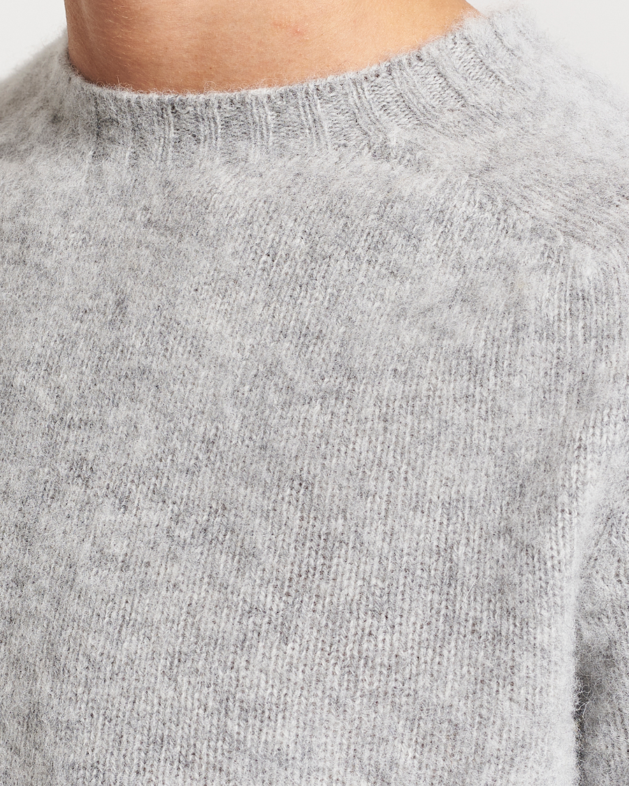 Homme | Pulls Et Tricots | Howlin' | Brushed Wool Sweater Silver