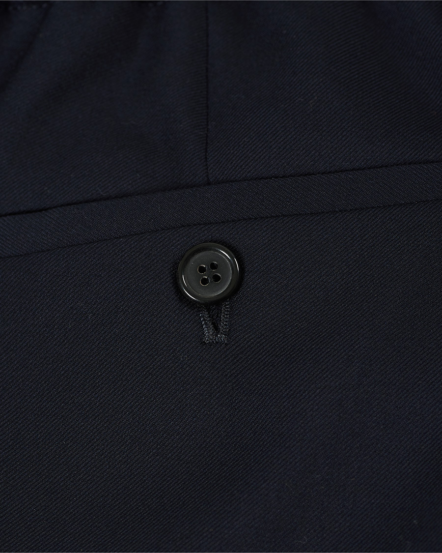 Homme | Pantalons | Paul Smith | Drawstring Elastic Wool Pant Navy