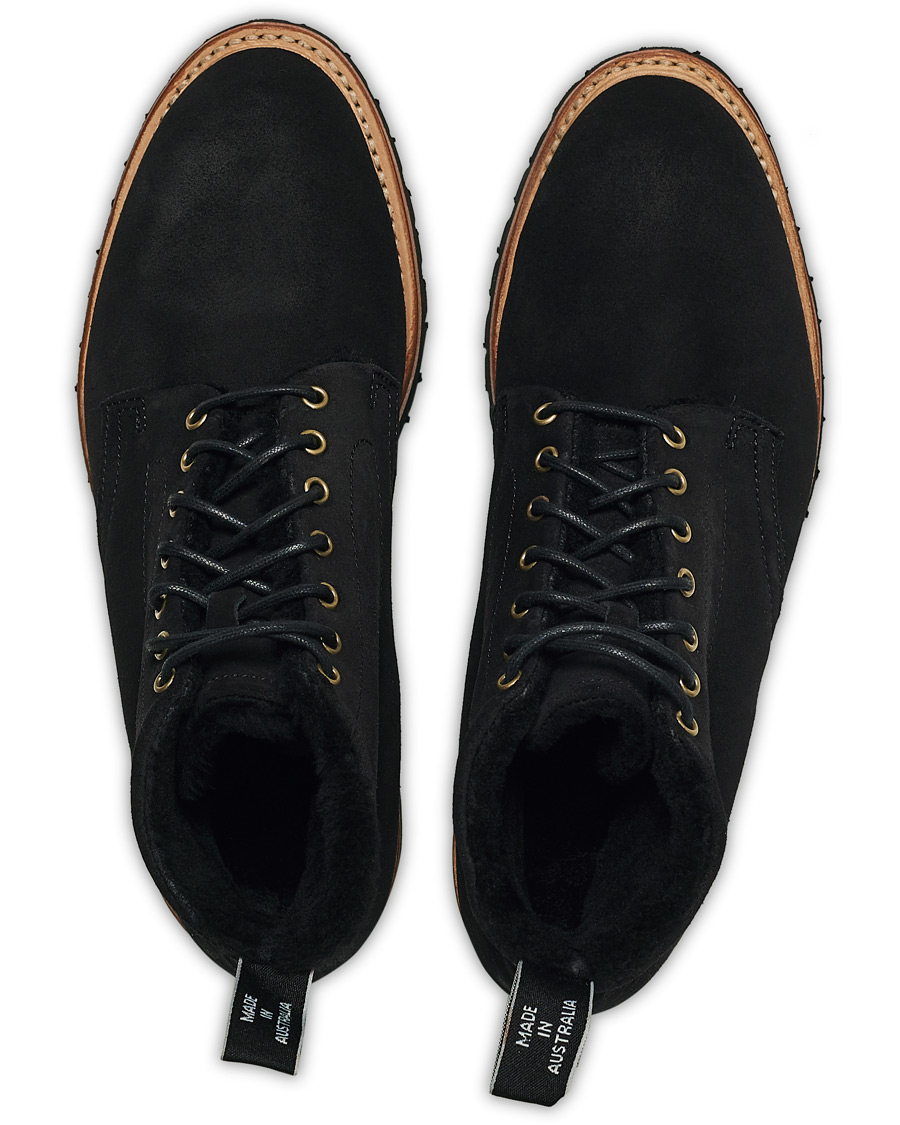 Homme | R.M.Williams Urban Rickaby Shearling Boot Nero Suede | R.M.Williams | Urban Rickaby Shearling Boot Nero Suede