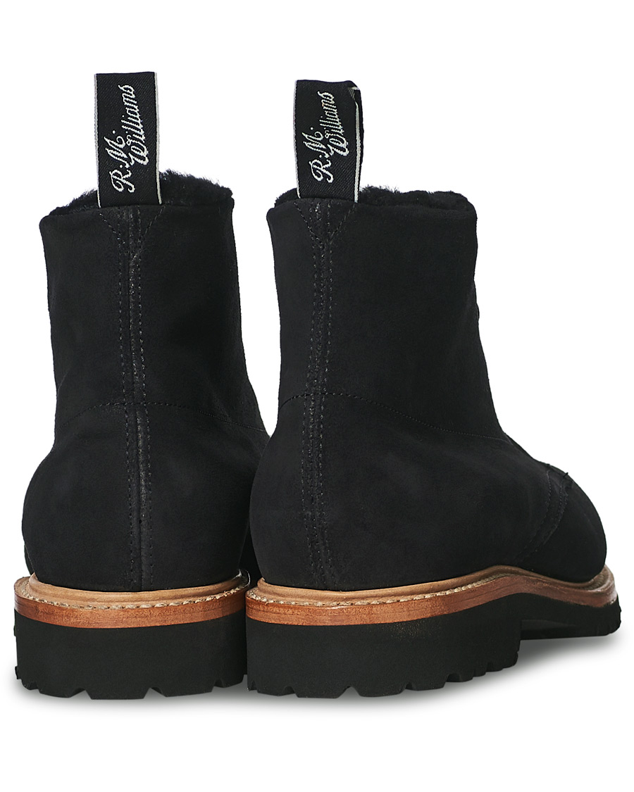 Homme | R.M.Williams Urban Rickaby Shearling Boot Nero Suede | R.M.Williams | Urban Rickaby Shearling Boot Nero Suede