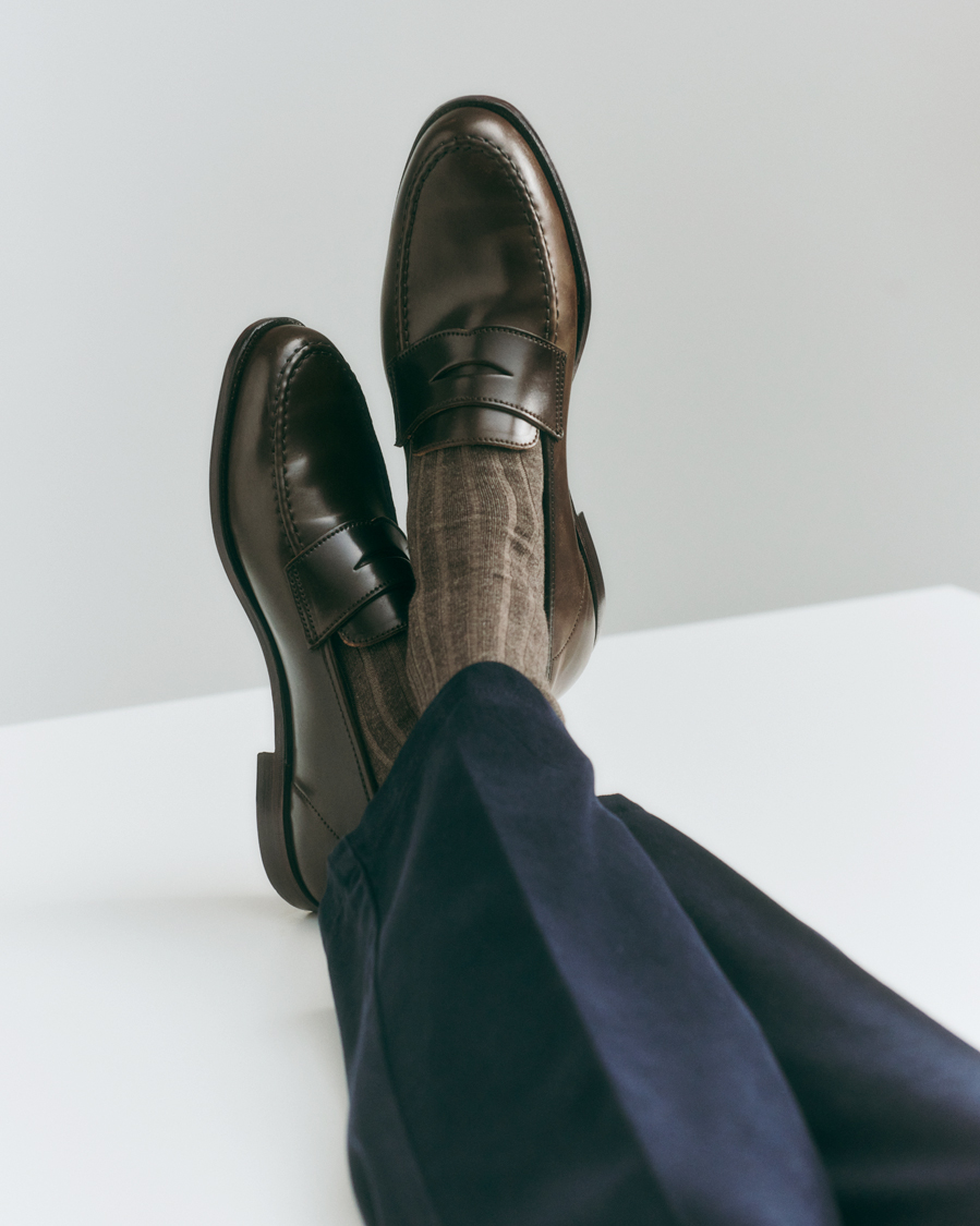 Homme | Crockett & Jones Harvard Unlined Loafer Dark Brown Cordovan | Crockett & Jones | Harvard Unlined Loafer Dark Brown Cordovan