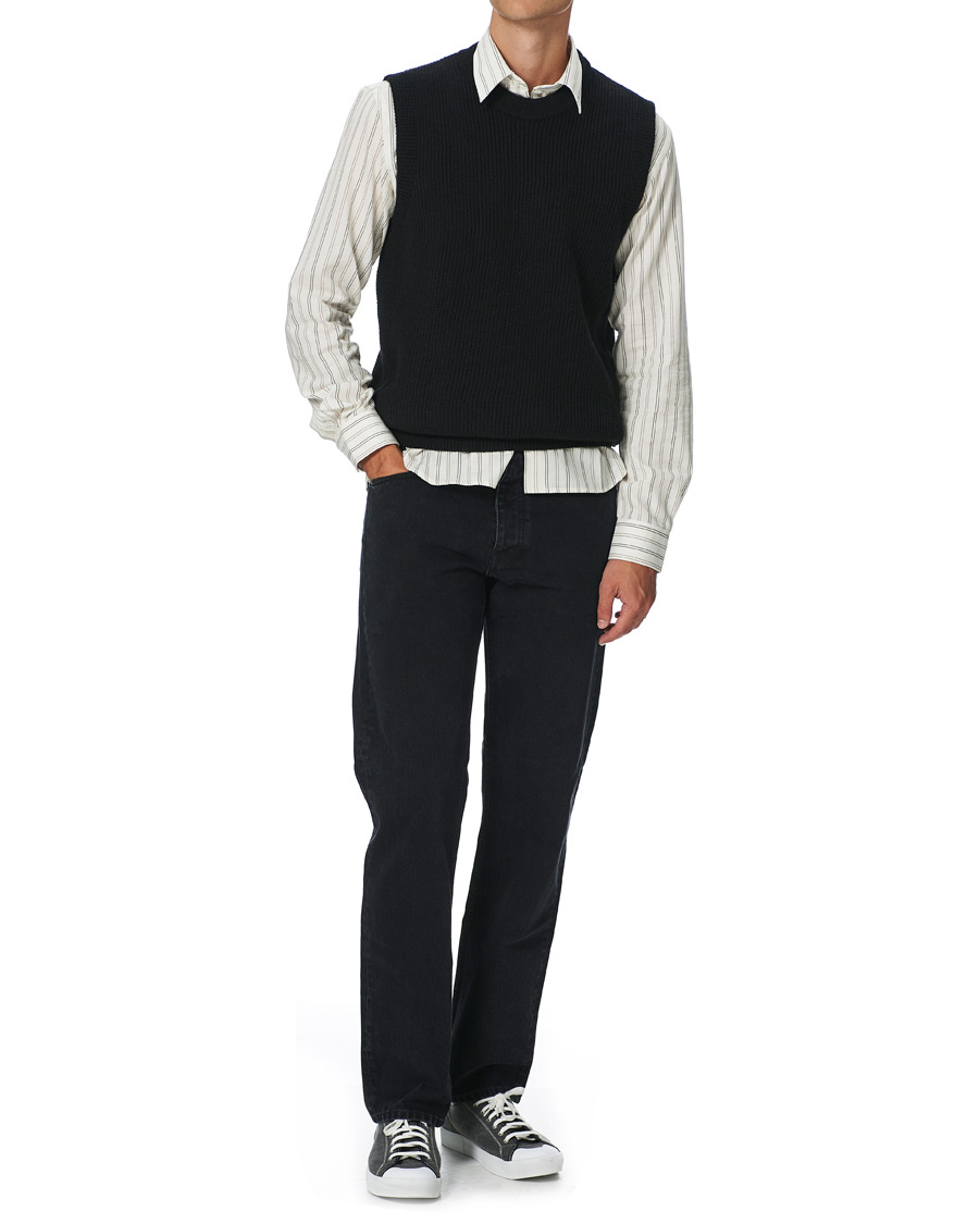 Homme | Chemises | Sunflower | Dan Striped Cotton Shirt Off White