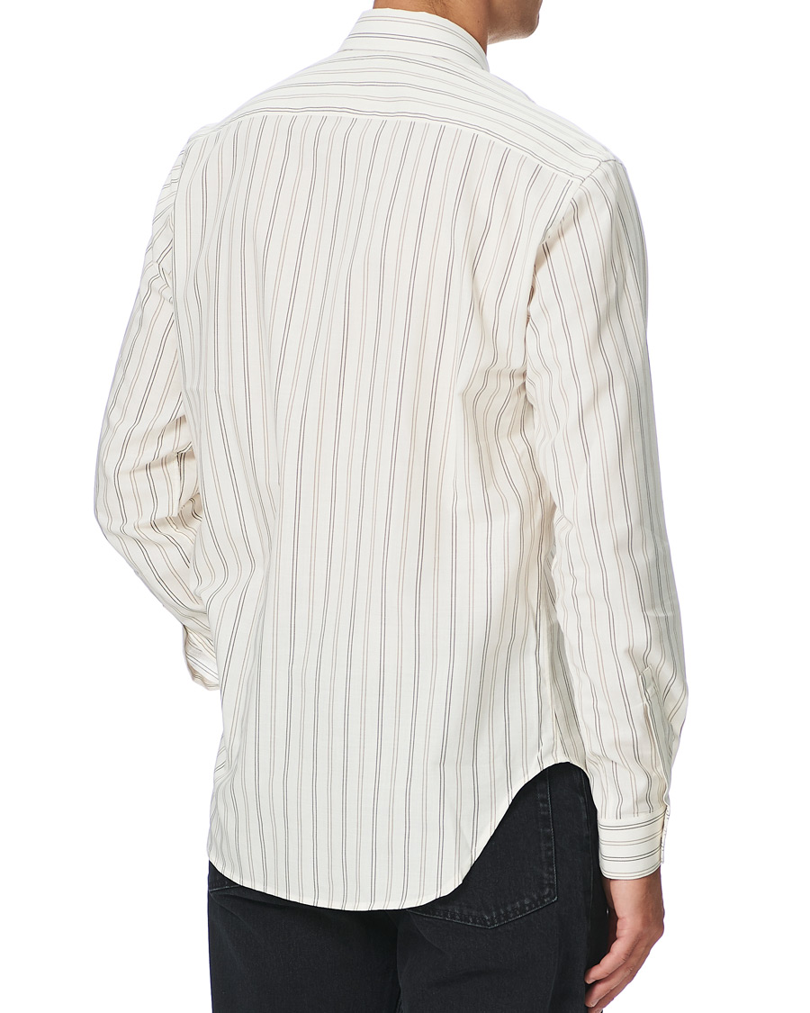 Homme | Chemises | Sunflower | Dan Striped Cotton Shirt Off White