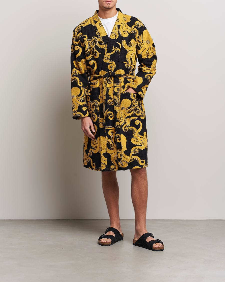Homme | Peignoirs Et Pyjamas | OAS | Terry Robe Black Octo