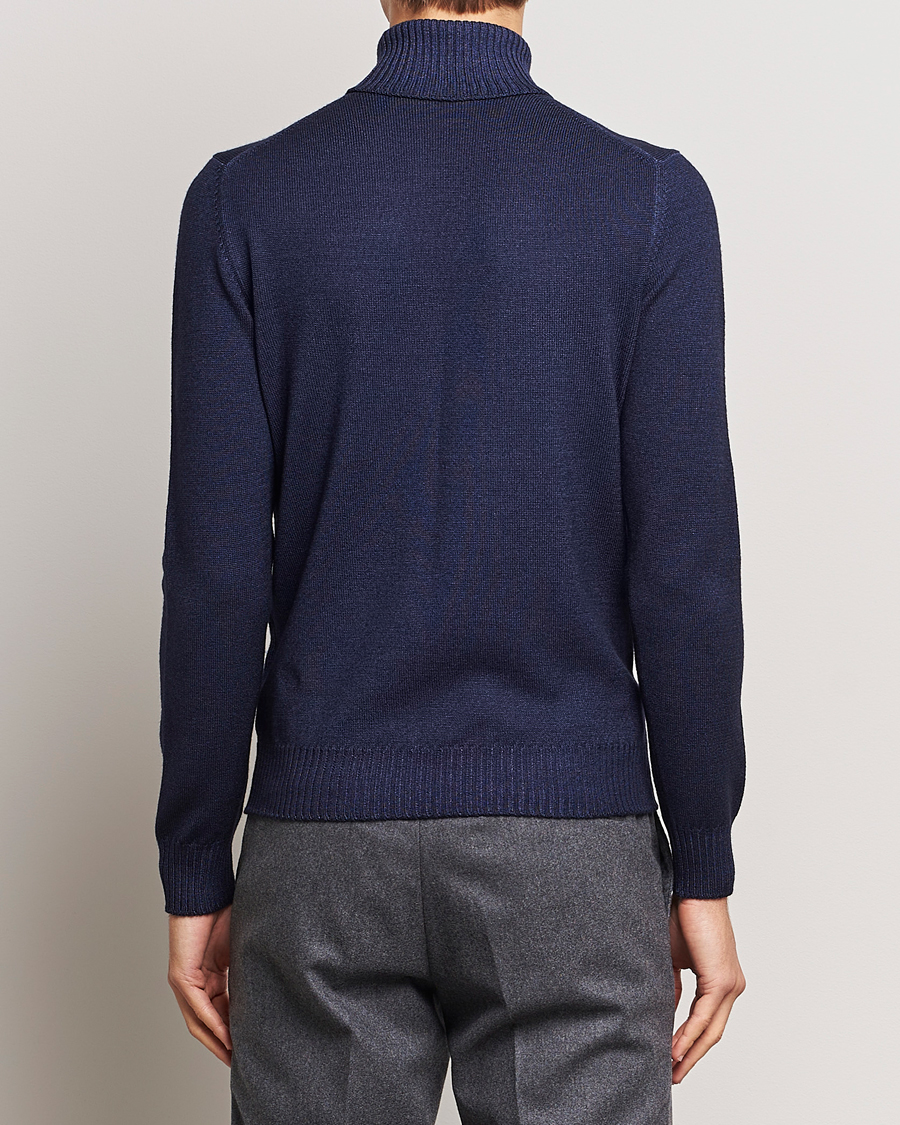 Homme | Pulls Et Tricots | Gran Sasso | Vintage Merino Fashion Fit Polo Navy
