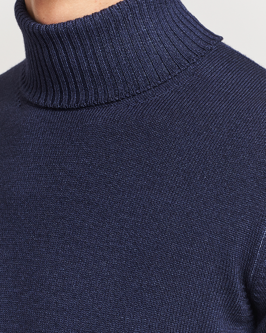 Homme | Pulls Et Tricots | Gran Sasso | Vintage Merino Fashion Fit Polo Navy