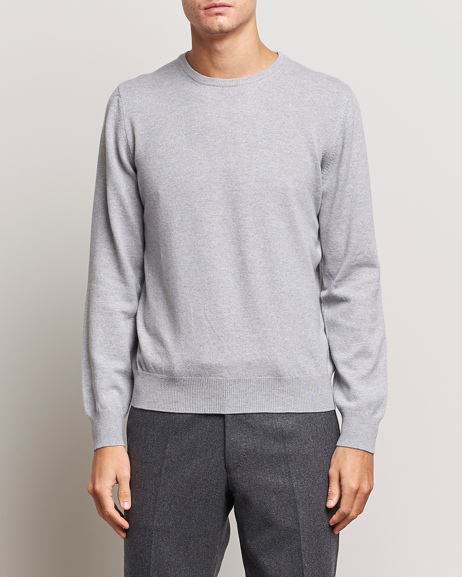 Homme | Pulls Et Tricots | Gran Sasso | Wool/Cashmere Crew Neck Light Grey