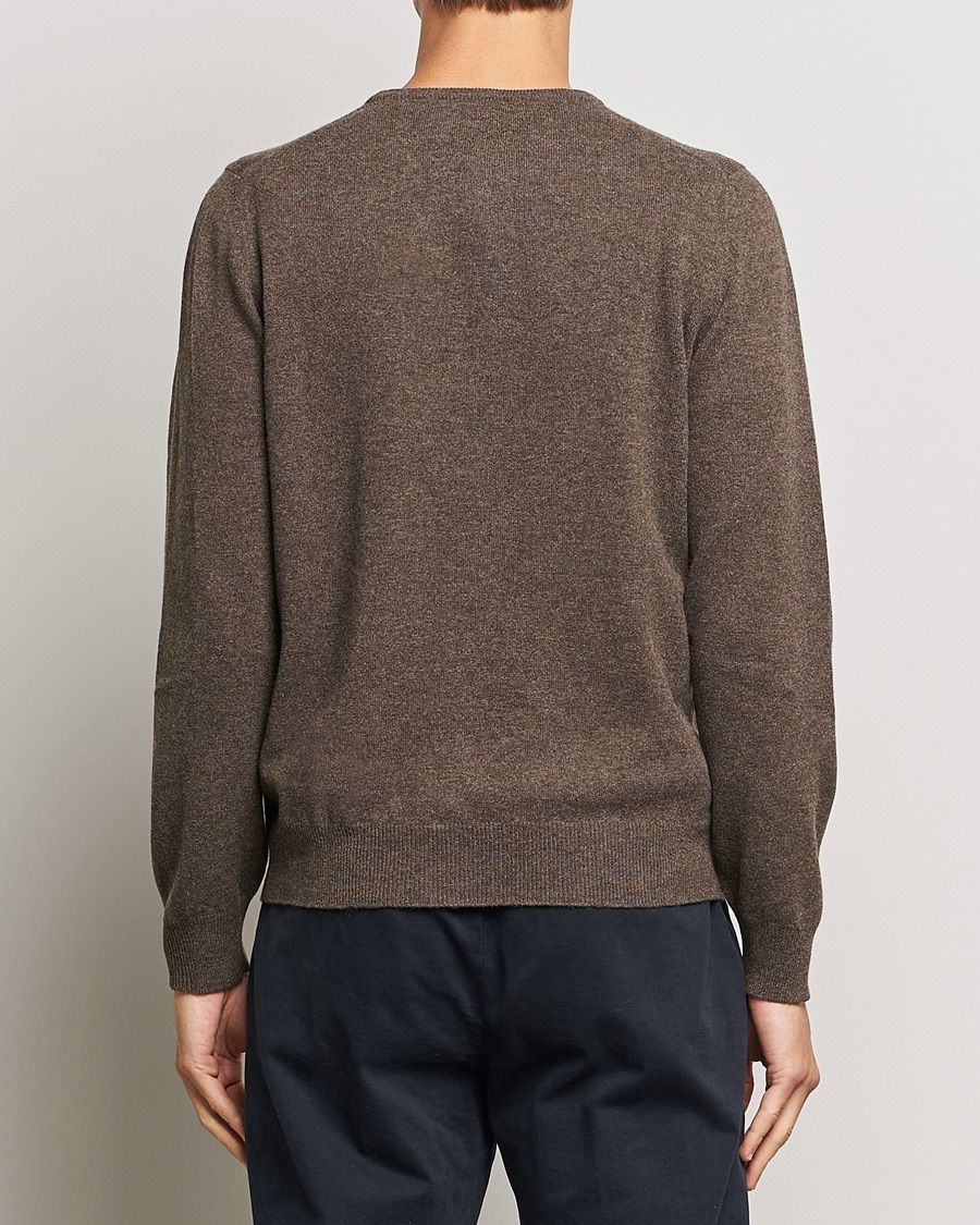 Homme | Pulls Et Tricots | Gran Sasso | Wool/Cashmere Crew Neck Brown Melange