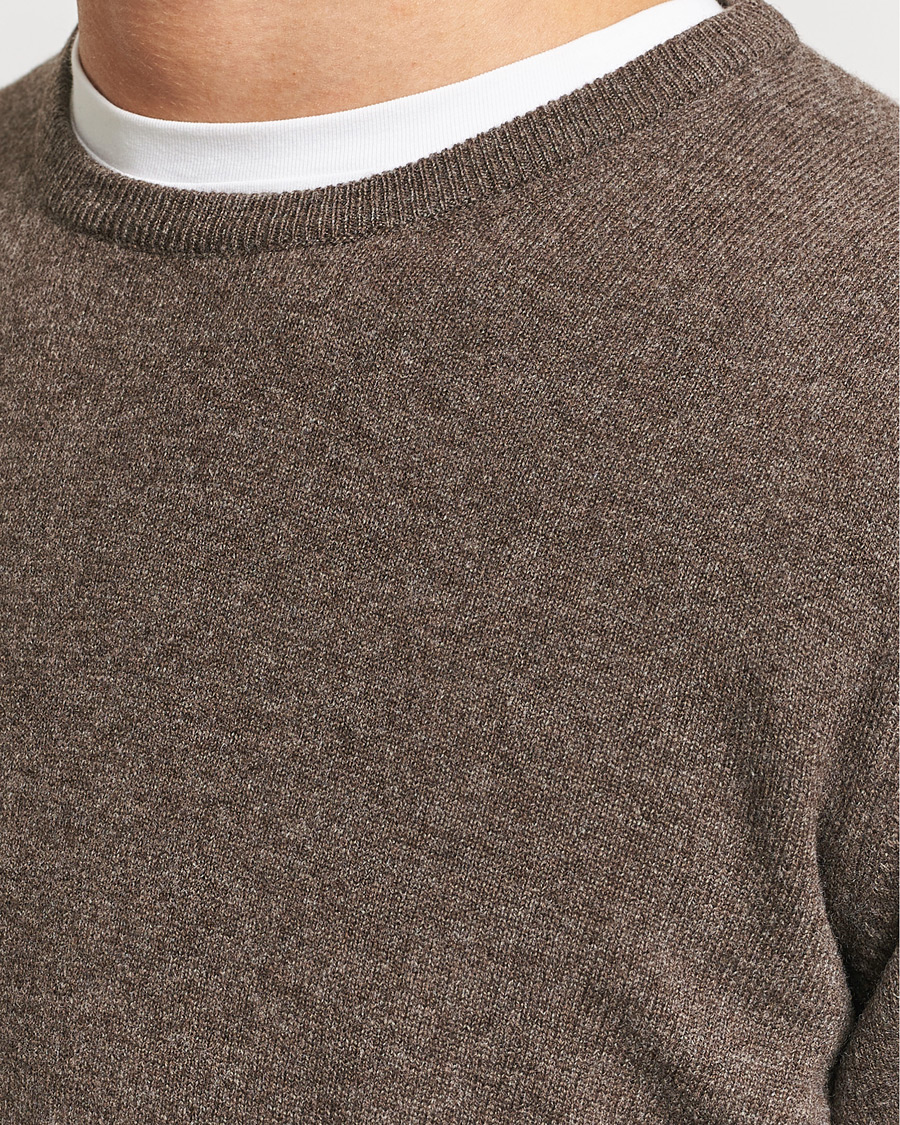 Homme | Pulls Et Tricots | Gran Sasso | Wool/Cashmere Crew Neck Brown Melange