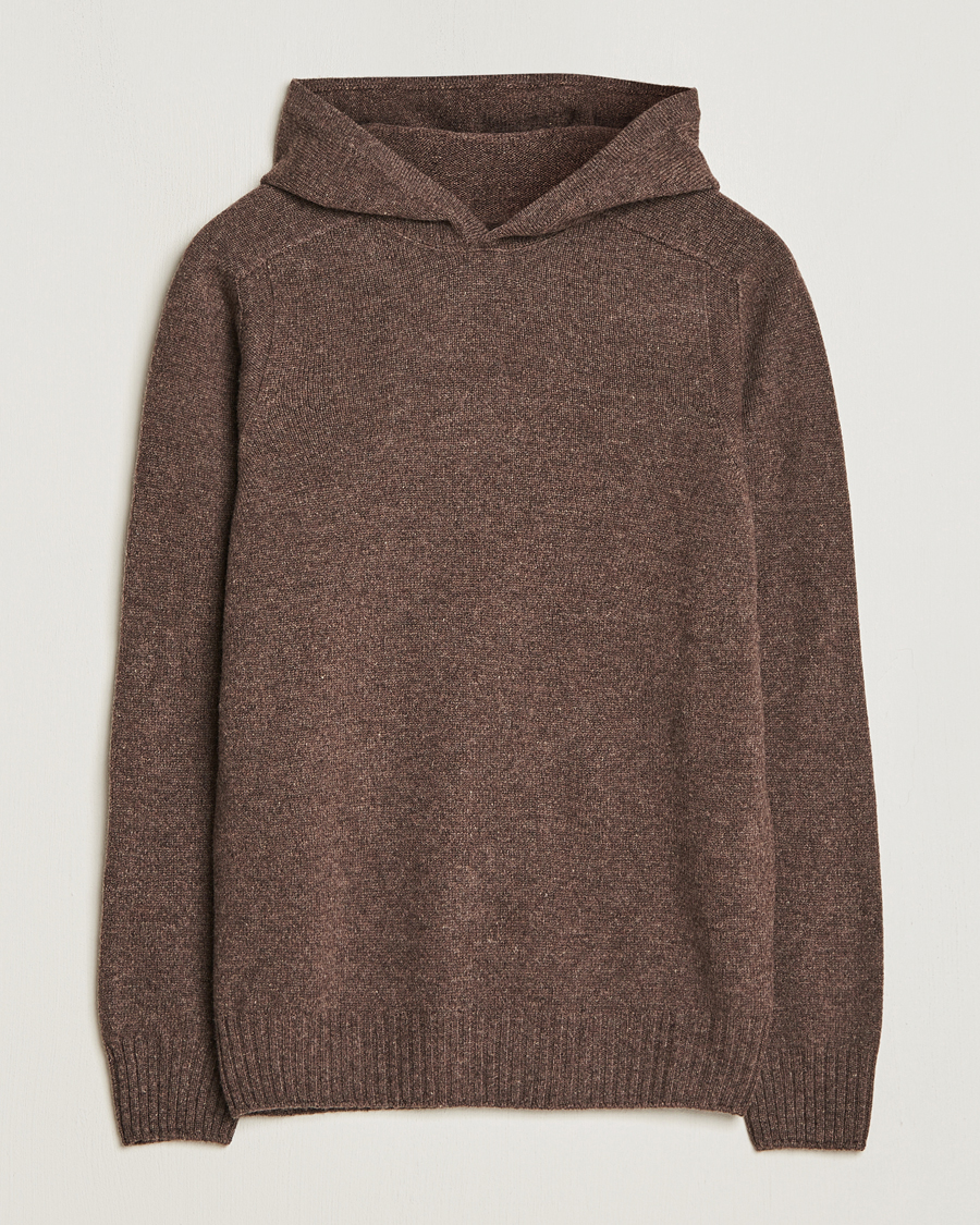 Homme | Pulls Et Tricots | Gran Sasso | Wool Hoodie Brown Melange